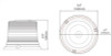 Hella StrobeType Beacon 2Wb - H27115011 Technical Drawing