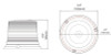 Hella StrobeType Beacon 2Wb - H27115011 Technical Drawing