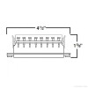 Hella Fuse Box 8 Way Axial Single - H84960101 Technical Drawing