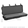 Go Rhino XVenture Gear Hard Case w/ Foam - Long 44in. / IP67 / Automatic Air Valve - Textured Black - XG451607F Photo - Close Up
