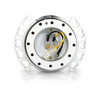 NRG Quick Release Kit - Silver Body/ Shinny Chrome Heart Cutout Ring - SRK-222SL-SL Photo - Close Up