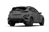 Rally Armor 2022 Hyundai Kona N Line Black UR Mud Flap w/ Red Logo - MF93-UR-BLK-RD User 1