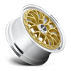 Rotiform R156 LSR Wheel 19x8.5 5x112 35 Offset - Matte Gold Machined - R156198543+35