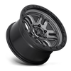 Fuel Off Road Model D701 AMMO Matte Gunmetal with Black Bead Ring  20X9