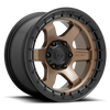 Fuel Off Road Model D751 BLOCK Matte Bronze with Black Ring 17X9