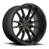 Fuel Off Road Model D762 CLASH 6 Matte Black w/Dark Tint 22X12