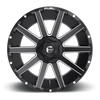 Fuel Off Road Model D616 CONTRA Matte Black & Milled 22X10