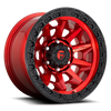 Fuel Off Road Model D695 COVERT Candy Red w/ Black Ring 18X9