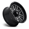 Fuel Off Road Model D662 IGNITE Gloss Black & Milled 22X10