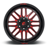 Fuel Off Road Model D663 IGNITE Gloss Black w/ Candy Red 20X9