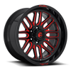 Fuel Off Road Model D663 IGNITE Gloss Black w/ Candy Red 20X10
