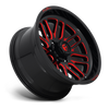 Fuel Off Road Model D663 IGNITE Gloss Black w/ Candy Red 22X12