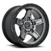 Fuel Off Road Model D698 KICKER 5 Matte Gunmetal with Black Bead Ring  17x9