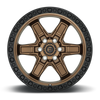 Fuel Off Road Model D699 KICKER 6 Bronze Center w/ Black Lip 17x9