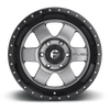 Fuel Off Road Model D619 PODIUM Matte Gunmetal with Black Bead Ring  17X9