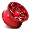 Fuel Off Road Model D754 REACTION Candy Red & Milled 15X8