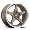 ESR Wheels APEX AP5 18x9.5 / 5x114.3 BP +35 Matte Bronze MACHINE LIP
