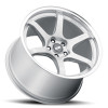 ESR Wheels APEX AP6 18x8.5 / 5x120 BP +30 HYPER SILVER MACHINE LIP