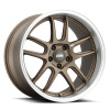 ESR Wheels APEX AP8 18x9.5 / 5x100 BP +35 MATTE BRONZE MACHINE LIP