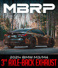 MBRP 2021+ BMW M3/M4 3in Axle Back Dual Rear Exit w/ T304 SS Carbon Fiber Tips - S45033CF