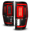 ANZO 19-22 Ford Ranger Full LED Taillights w/ Lightbar Sequential Signal Black Housing/Clear Lens - 311446 Photo - Unmounted