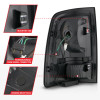 ANZO 09-18 Dodge Ram 1500 Full LED Tailights w/ Sequential Black Housing/Clear Lens - 311452 Photo - Unmounted