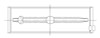 ACL 2015+ Dodge 6.2L V8 .025 Oversize Race Series Main Bearing Set - 5M2221H-.025 Technical Drawing