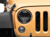 Raxiom 97-18 Jeep Wrangler TJ/JK Axial Series 13-LED Headlights- Black Housing (Clear Lens) - J150093 Photo - Close Up