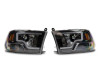 Raxiom 09-18 Dodge RAM 1500 LED Bar Headlights- Black Housing (Clear Lens) - R117803 Photo - Close Up