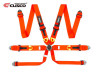 Cusco Universal 6 Point 3in Shoulder 3in Lap w/ Eyebolts (7/16-20UNF Thread) FIA Racing Harness- Red - 00B CRH N6RD User 1