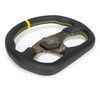 NRG Carbon Fiber Flat Bottom Steering Wheel (320mm) Green CF Center w/Green Stitch/Center Mark - RST-024CF/GN Photo - Close Up
