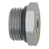 DeatschWerks 8AN ORB Male Plug Fitting with 1/8in NPT Gauge Port - Anodized DW Titanium - 6-02-0731 Photo - Primary