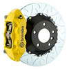 Brembo 08-13 135i (E81/E82/E88) Rear GT BBK 4 Piston Cast 345x28 2pc Rotor Slotted Type-3- Yellow - 2P3.8022A5 Photo - Primary
