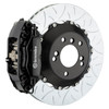 Brembo 97-04 986 Boxster Rear GT BBK 4 Piston Cast 345x28 2pc Rotor Slotted Type-3-Black - 2P3.8029A1 Photo - Primary