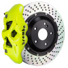 Brembo 23+ Z (RZ34) Rear GT BBK 4 Piston Cast 380x28 2pc Rotor Drilled- Fluo. Yellow - 2S1.9021A7 Photo - Primary