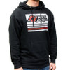 RockJock Hoodie Sweatshirt w/ Distressed Logo Black Small Print on Front - RJ-713000-S Photo - Primary