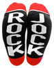 RockJock Socks Black w/ Red and White Logo - RJ-717001-1 Photo - Unmounted