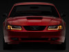 Raxiom 99-04 Ford Mustang Axial Series Headlights w/ Sequential LED Bar- Blk Housing (Clear Lens) - 422713 Photo - Close Up