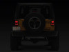 Raxiom 07-18 Jeep Wrangler JK Axial Series Lux LED Tail Lights- Blk Housing (Clear Lens) - J141596 Photo - Close Up