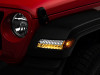 Raxiom 18-23 Jeep Wrangler JL Sport Axial Series Sequential LED Parking/Turn Signal Lights- Chrome - J155020-JL Photo - Close Up