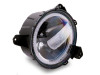 Raxiom 18-23 Jeep Wrangler JL Axial Series 9-In LED Headlights- Blk Housing (Clear Lens) - J164371 Photo - Close Up