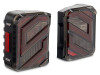 Raxiom 07-18 Jeep Wrangler JK Axial Series Trident LED Tail Lights- Blk Housing (Clear Lens) - J173719 Photo - Close Up