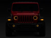 Raxiom 18-23 Jeep Wrangler JL Axial Series 9-In Angel Eye LED Headlights- Blk Housing (Clear Lens) - J177416 Photo - Close Up