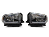 Raxiom 14-21 Toyota Tundra Axial Series Headlights w/ LED Bar- Blk Housing (Clear Lens) - TU16008 Photo - Close Up