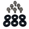BLOX Racing New Fender Washers Kit M6 12pt - 6pc Large Diameter Black - BXAC-00311-BK User 1