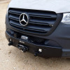 Westin 19-23 Mercedes-Benz Sprinter Pro-Series Mid Width Front Bumper - Textured Black - 58-311295 Photo - Mounted