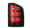 AlphaRex 07-14 Chevrolet Silverado 1500/2500HD/3500HD Luxx-Series LED Tail Lights Black/Red - 620000 User 2