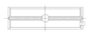 ACL Chev. V8 400 Race Series Engine Crankshaft Main Bearing Set - 5M1038H-01 Technical Drawing