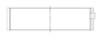 ACL Ford 5.4L DOHC 24V V8 (Supercharged) Aluminum Block (2011on) Engine Crankshaft Main Bearing Set - 5M5645H-.025 Technical Drawing