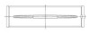 ACL Ford Prod. V8 4.6/5.4L Race Series Engine Crankshaft Main Bearing Set - 5M7296H-.25 Technical Drawing